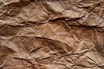 Crinkled Brown Paper Texture