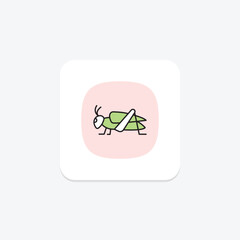 Fototapeta premium Cricket, vector, pixel perfect, illustrator file