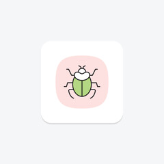 Scarab, vector, pixel perfect, illustrator file