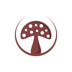 mushroom, illustration, design, vector, food, organic, nature, vegetable, fungal, icon, symbol, sign, logotype, agriculture, plant, fungus, vegetarian, healthy, logo, graphic, isolated, farm, forest, 