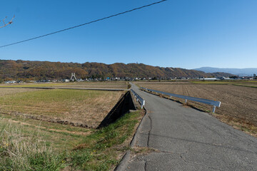 Historic old road “Salt Road” which is also a long distance hiking course and its surroundings