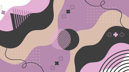 Pastel Abstract Geometric Background Design