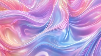 Obraz premium Fluid, pastel hues blend into flowing folds