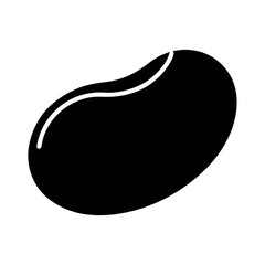 bean black and white silhouette 