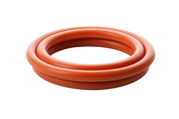 Naklejka premium Artistic arrangement of flexible rubber bands on a plain white surface in natural lighting isolated on transparent background