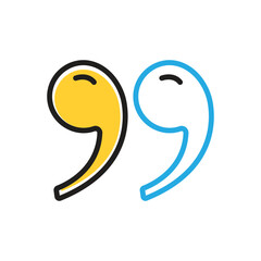 Multi color icon for quote