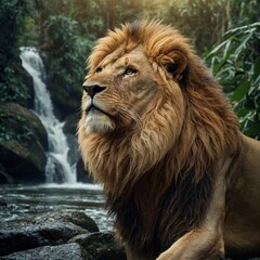 Obraz premium Leo the Lion and the Golden