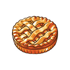 Freshly And Delicious Apple Pie Dessert Design
