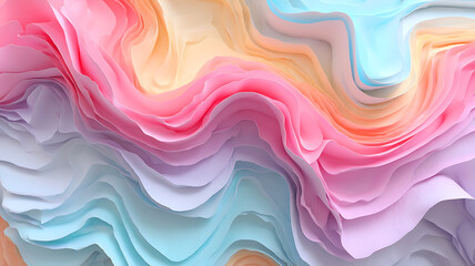 Fototapeta premium Abstract colorful waves with soft flowing texture and vibrant design