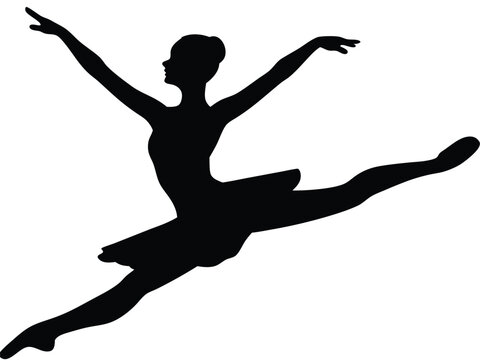 recommend clip art: Ballet Jumping Dancer silhouette, Ballet Jumping Dancer vector, Ballet Jumping Dancer silhouette vector illustration