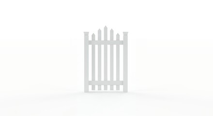 Obraz premium White picket gate stock image