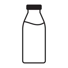 Milk bottle icon. Bottle icon.