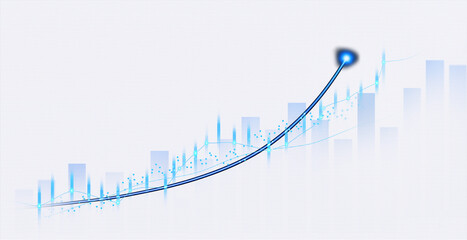 Png stock market investment trading graph growth.Trade business analytics graph and financial chart.	
