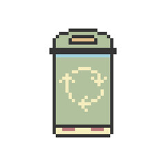 medical trash bin pixel art