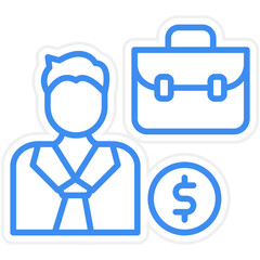 Business Man icon style