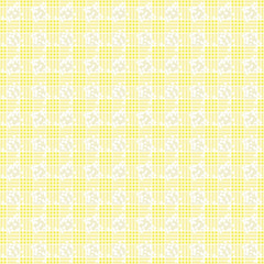 レモンスカッシュなチェック柄レースのパターン背景素材 スウォッチ対応