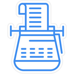 Typewriter icon style