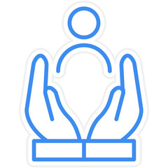 Social Worker Male icon style