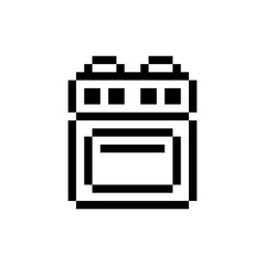 stove kitchen object pixel art
