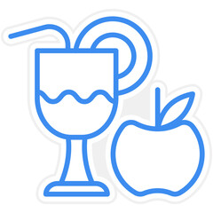Obraz premium Juice icon style