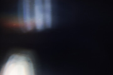 crystal light leak effect for photo overlay. prism lens flare bokeh abstract with glow, colorful,...