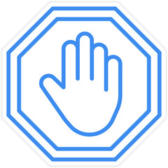 Obraz premium Stop Sign icon style