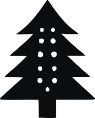 christmas tree vector illustration