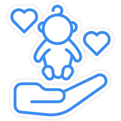 Child Care icon style