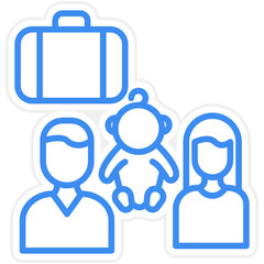 Family Holiday icon style