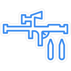 Obraz premium Antitank icon style
