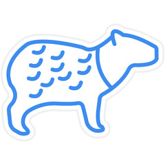 Capybara icon style