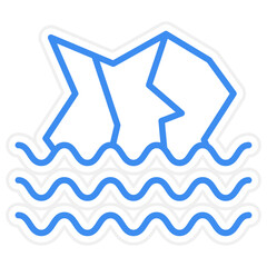 Glaciers icon style