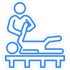 Physiotherapy icon style