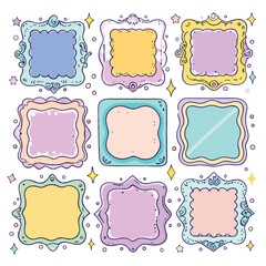 set of vintage frames