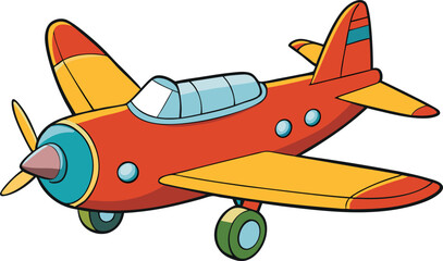 vector illustration of an airplane
