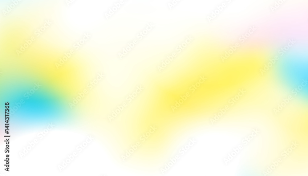 Poster Rainbow colours Blurred transparent gradient background. Transparent png overlay background