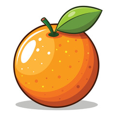 vector illustration of an orange fruit