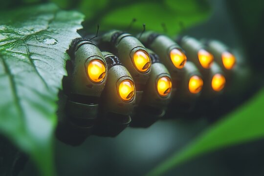 Bio-Mechanical Hands on Leaf