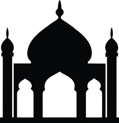 taj mahal vector illustration