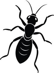 vector illustration of a wasp
