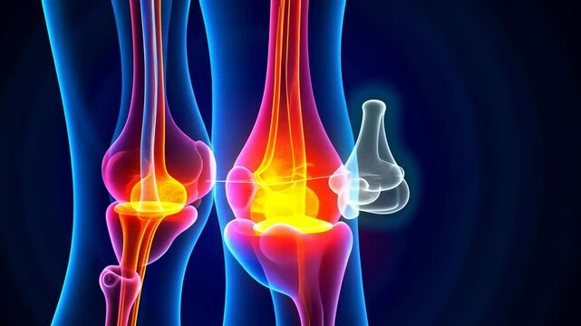 Femur, bone health, joint pain. Skeletal structure. Cartilage reduces friction during movement. Ligaments strengthen joint stability. Bone density influences skeletal durability.