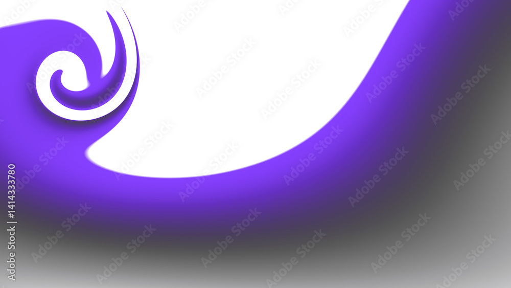 Poster blurred transparent gradient background. elegant purple wavy line on transparent png overlay backgro