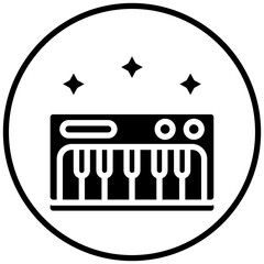 Piano keyboard Icon Style