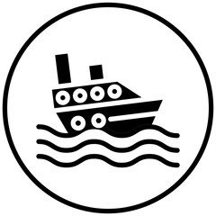 Boat Sink Icon Style
