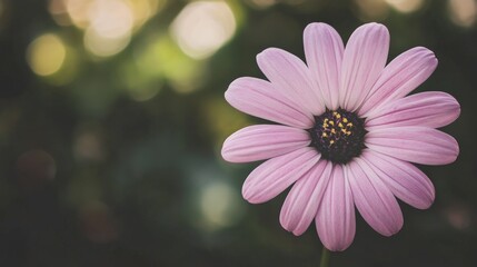 Obraz premium Close-Up of a Delicate Pink Flower with Beautiful Petals and Centre