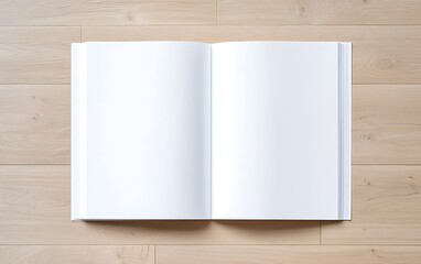 Open Book on Wood Floor