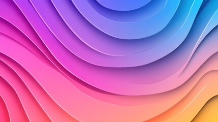 Fototapeta premium Abstract Colorful Waves: A Vibrant Gradient of Hues