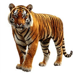 Fototapeta premium tiger isolated on white background