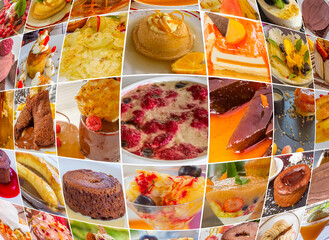 Collage de desserts 