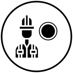 Oil Worker Icon Style